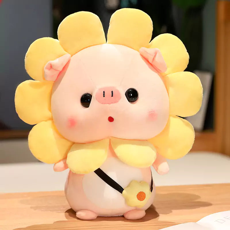 Sunflower shaped pig filled animal