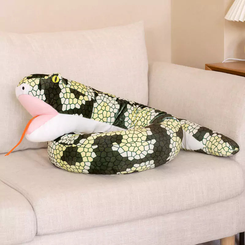 black python stuffed animal