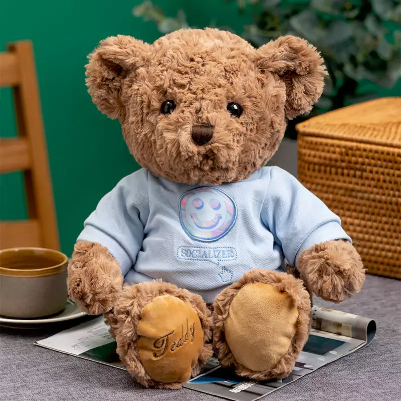 Dookilive Bear Stuffed Animals in Sweater Give Birthday Gifts to Boys and Girls