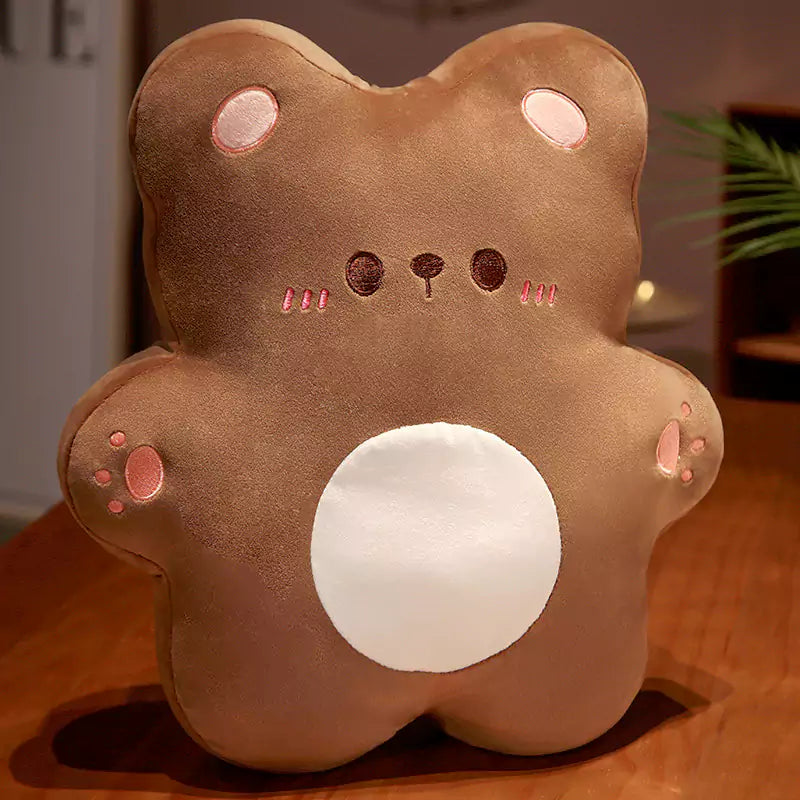 Dookilive Kawaii Biscuit Bear Pillow
