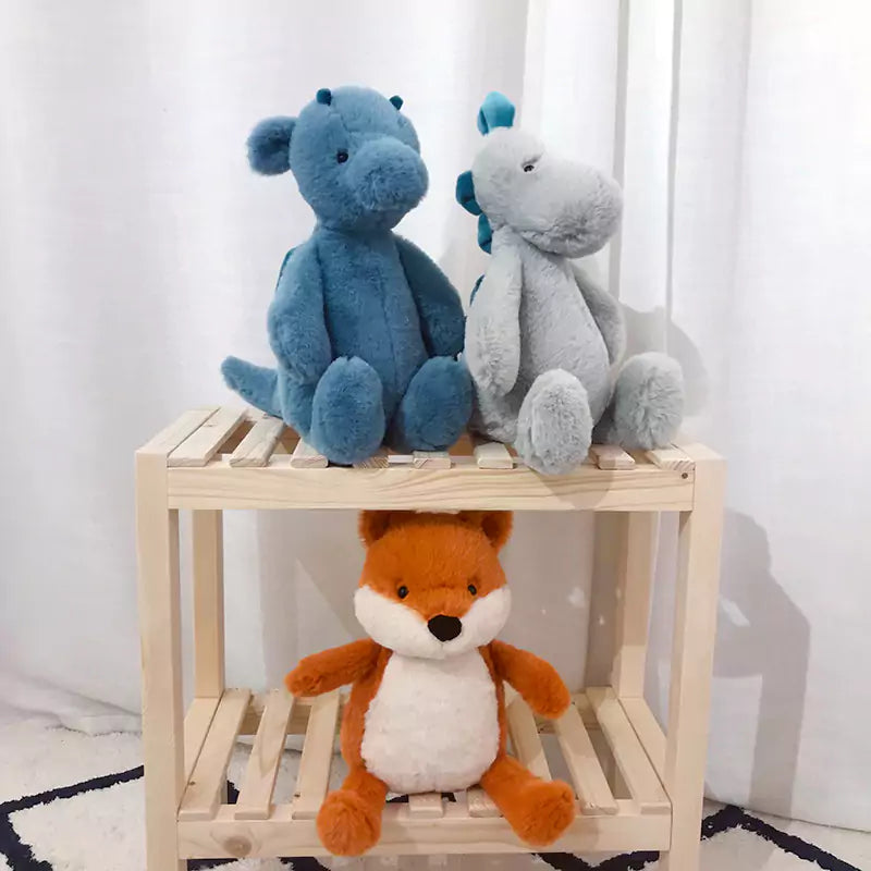 Dookilive Fox and Dinosaur Stuffed Toys