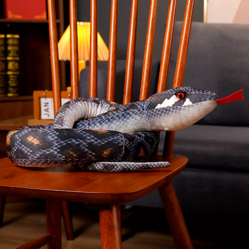 gray python stuffed animal