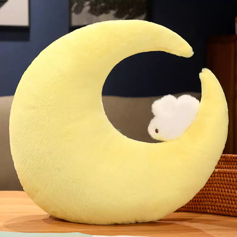 moon rabbit pillow