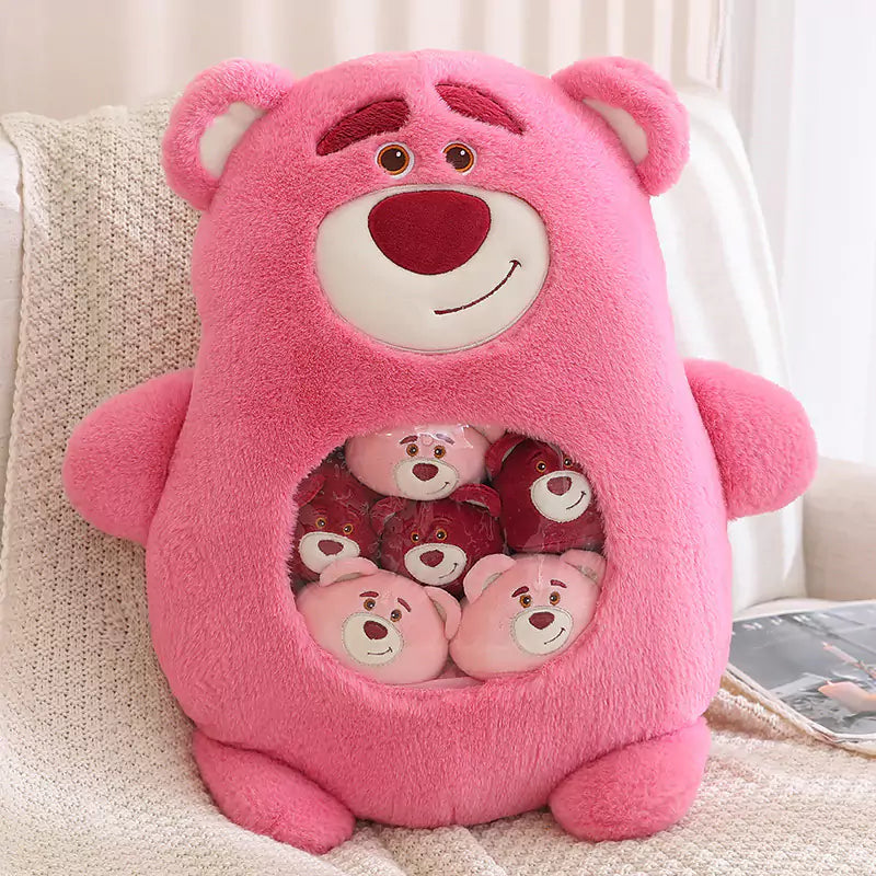 pink bear pillow