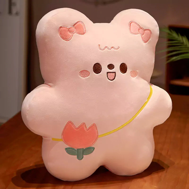 Dookilive Kawaii Biscuit Bear Pillow