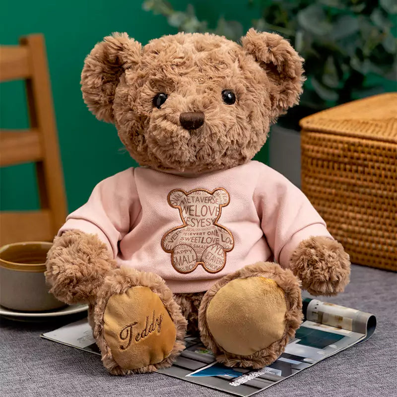 Dookilive Bear Stuffed Animals in Sweater Give Birthday Gifts to Boys and Girls