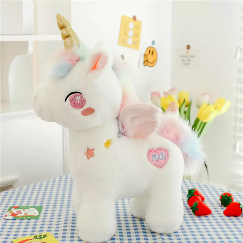 pink unicorn plush toy