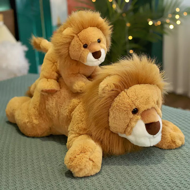 Juguete de peluche de león de imitación Dookilive