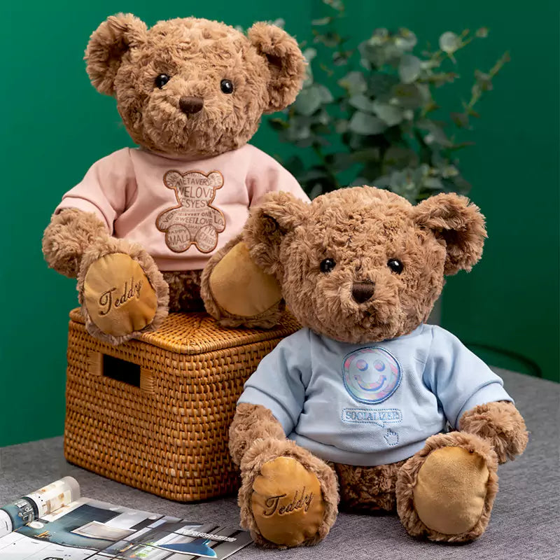 Dookilive Bear Stuffed Animals in Sweater Give Birthday Gifts to Boys and Girls
