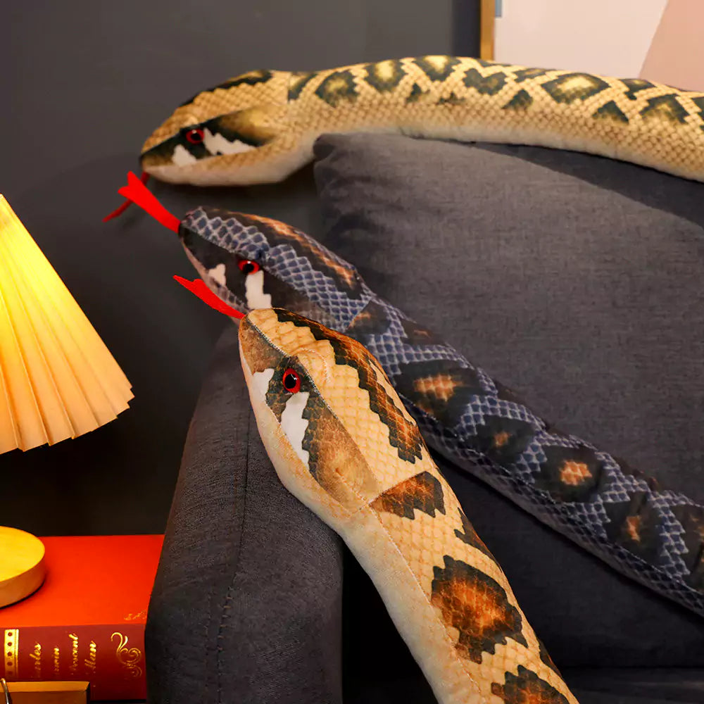 three fierce python stuffed doll