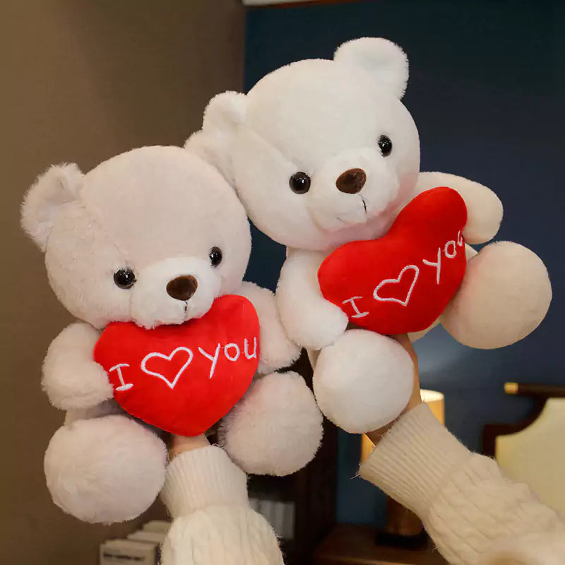 Two little bears next to each other