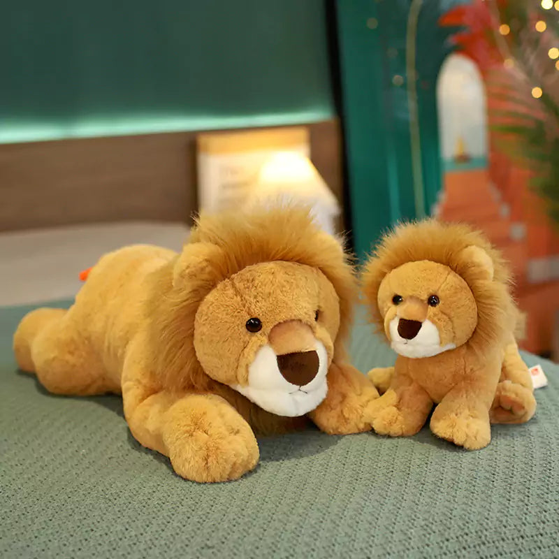 Juguete de peluche de león de imitación Dookilive