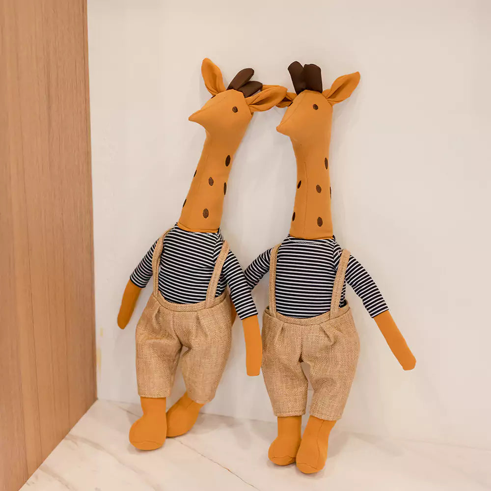 Dookilive Cotton and Linen Giraffe Doll