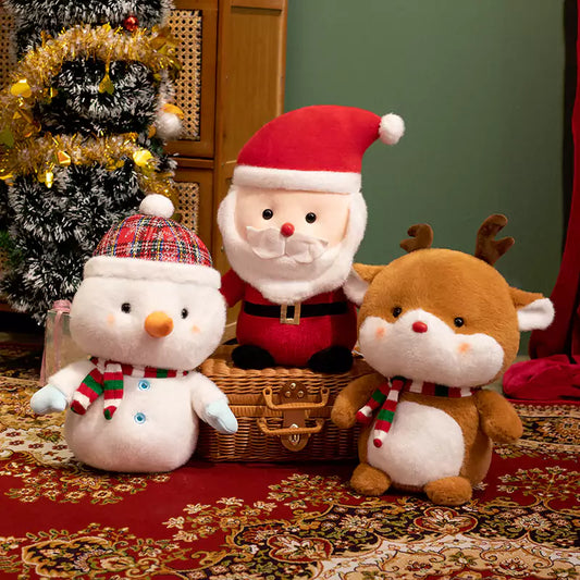 Anta Claus Muñeco de nieve Ciervo navideño Innovación de animales de peluche Lindo regalo de Navidad para novia Dookilive