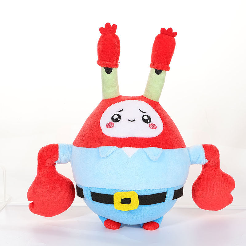 Lankybox Ocean Series Spongebob Schwammkopf Plüschtier Geburtstagsgeschenk für Kinder