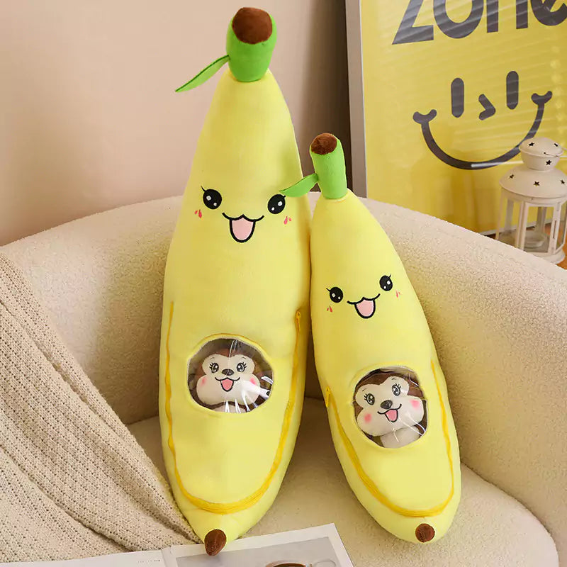 Simulation Fruit Banana Pillow Stuffed Cotton Plush Toy Gift Washable Throw  Pillow Nursery Bedroom Toy Home Decoration Girlfriend Birthday Gift for  Children Adults (35cm Yellow) - Walmart.com