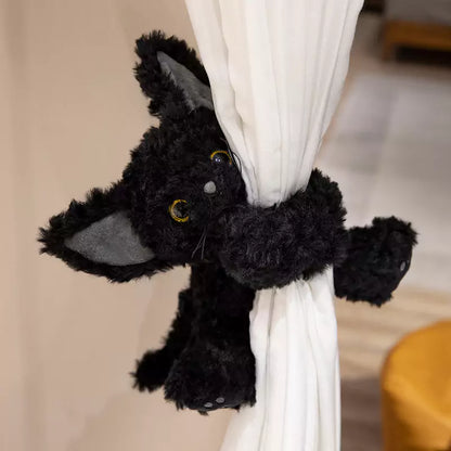 Schwarze Katze Plüschtier Geburtstagsgeschenk für Kinder