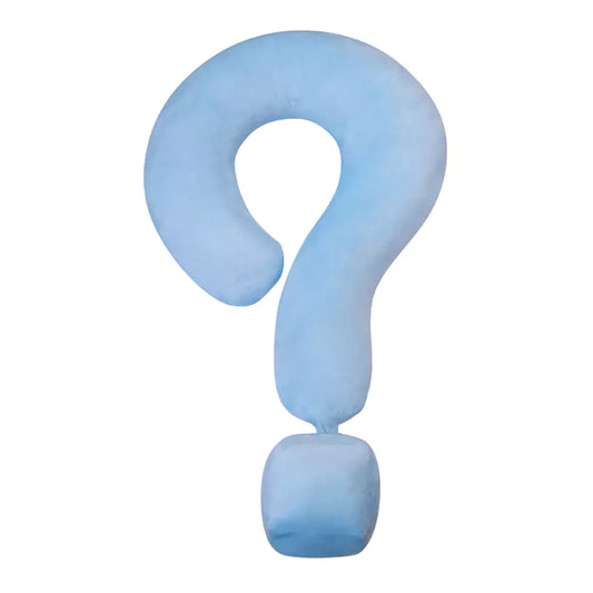 Question Mark Style Neck Pillow Home Throw Pillow for Friend Gift