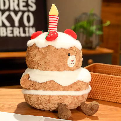 クマのぬいぐるみ ケーキ型 友達への誕生日プレゼント
