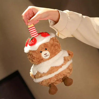 Bären-Plüschtier in Kuchenform, Geburtstagsgeschenk für Freunde