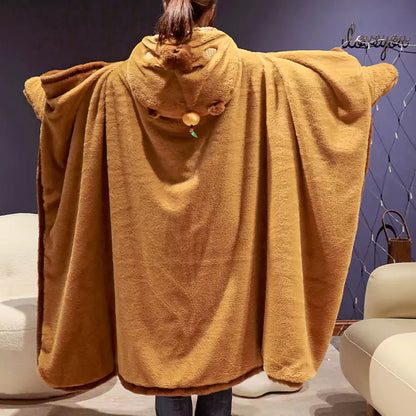 Capybara Plush Cape Cute Home Clothes Gift for Girlfriend