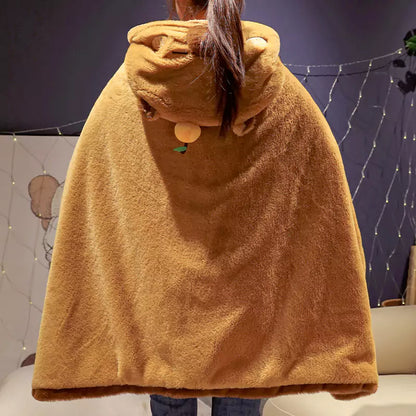 Capybara Plush Cape Cute Home Clothes Gift for Girlfriend