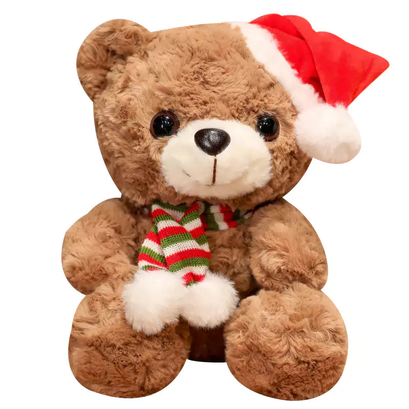Little Bear Stuffed Animal Fury Cute Warm Christmas Gift for Children Dookilive