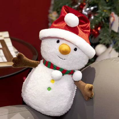 Christmas Stuffed Doll Snowman Gingerbread Man Christmas Gift for Girlfriend Dookilive