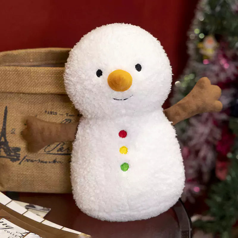 Muñeco de peluche navideño, muñeco de nieve, hombre de jengibre, regalo de Navidad para novia, Dookilive