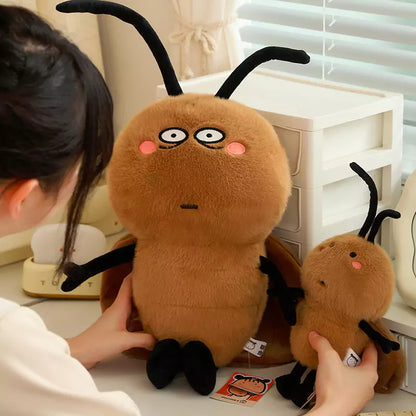 Lindo juguete de peluche de cucaracha, regalo para amigos