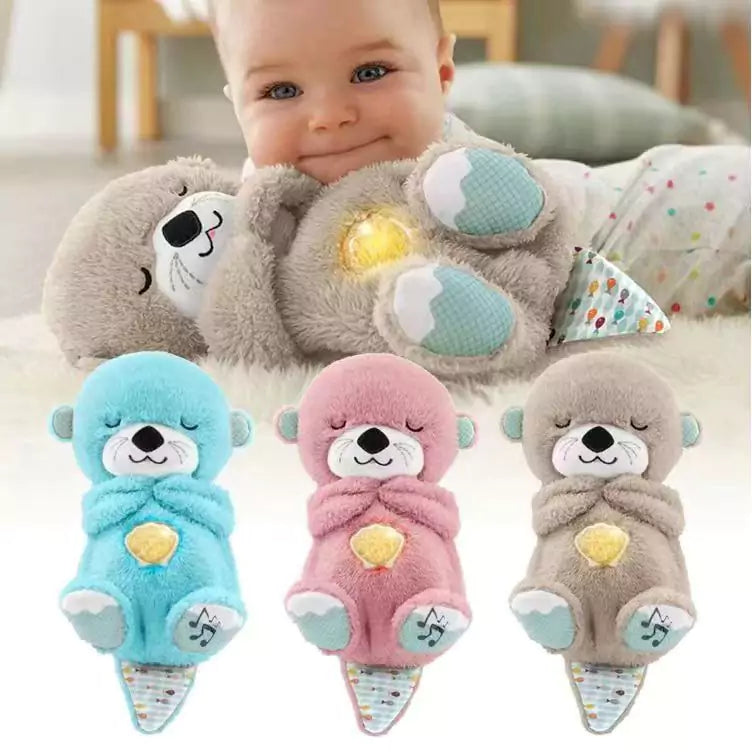 Breathing Baby Soothing otter Plush Toy