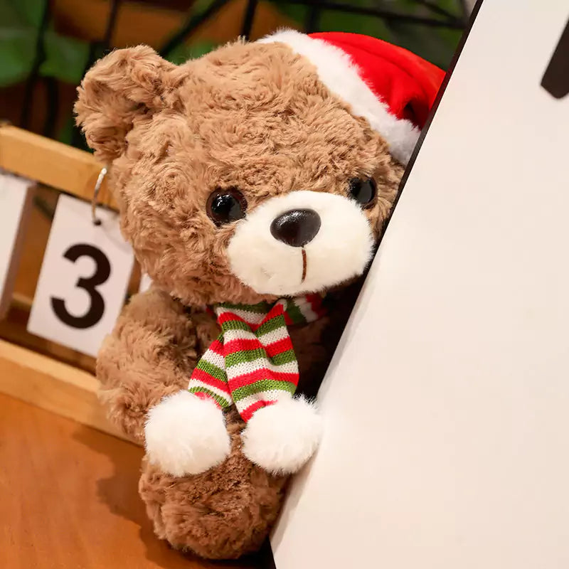 Kleiner Bär Stofftier Fury Süßes warmes Weihnachtsgeschenk für Kinder Dookilive