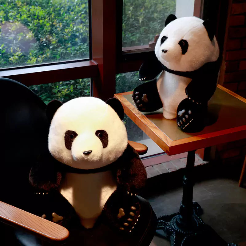 Plush stuffed animal panda doll large size simulation chubby birthday gift for children Dookilive