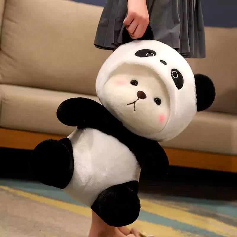 Plüschtiere Pandas mit Hüten Süße Geschenke für Mädchen Dookilive