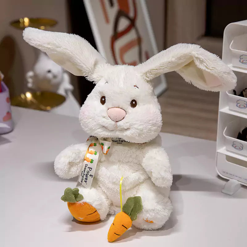 Juguete eléctrico de peluche de conejo, juguete cómodo para niños