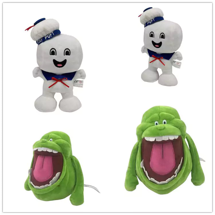 Ghostbusters Marshmallow Man and Slimer Plush Toys