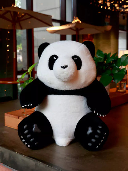 Plush stuffed animal panda doll large size simulation chubby birthday gift for children Dookilive