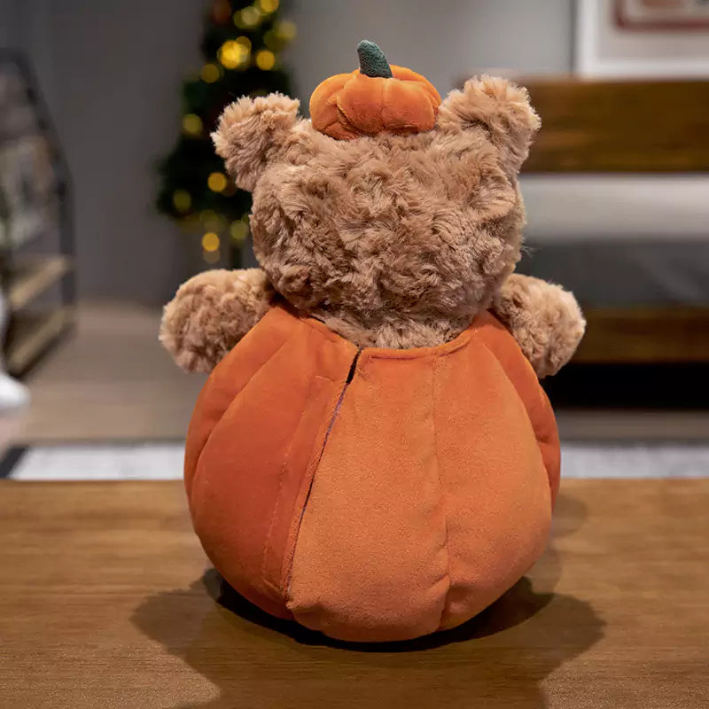 Regalo de juguete de peluche de oso de calabaza de Halloween para niños