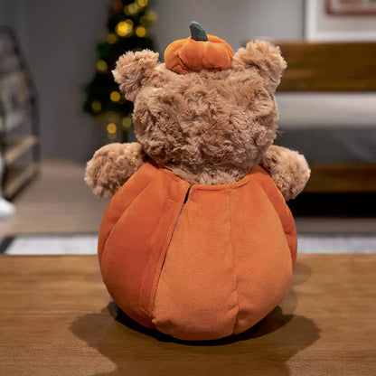 Regalo de juguete de peluche de oso de calabaza de Halloween para niños