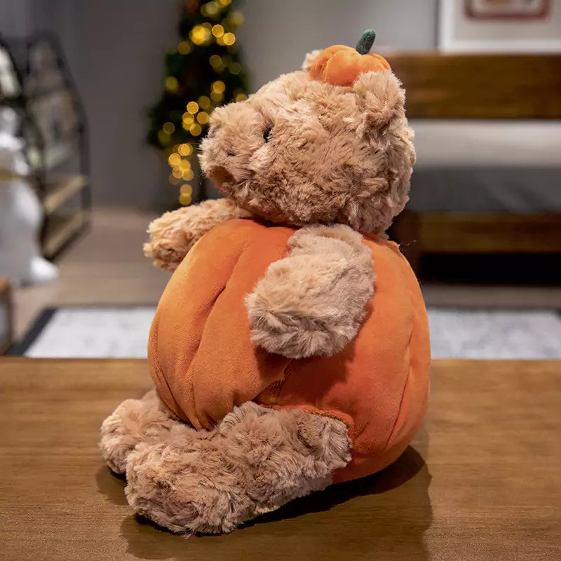 Regalo de juguete de peluche de oso de calabaza de Halloween para niños