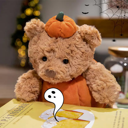 Regalo de juguete de peluche de oso de calabaza de Halloween para niños