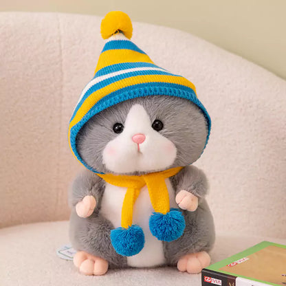 Cute Scarf Hamster Plush Toy Birthday Gift for Children