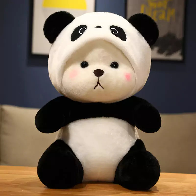 Plüschtiere Pandas mit Hüten Süße Geschenke für Mädchen Dookilive