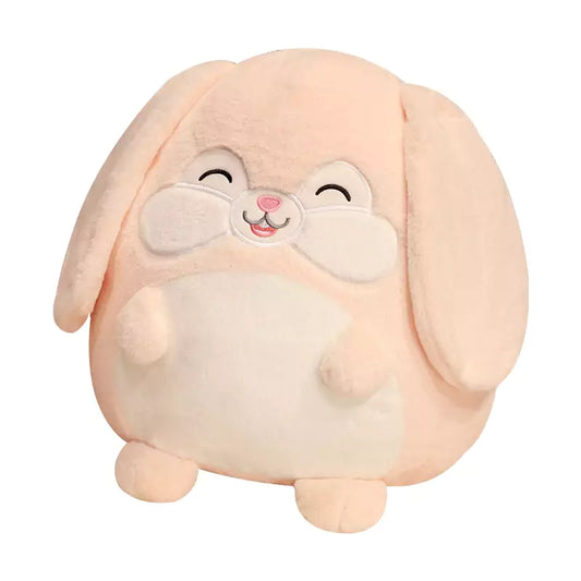 Muñeco de peluche de conejo, rosa gordo, cómodo regalo de Navidad para niñas, Dookilive