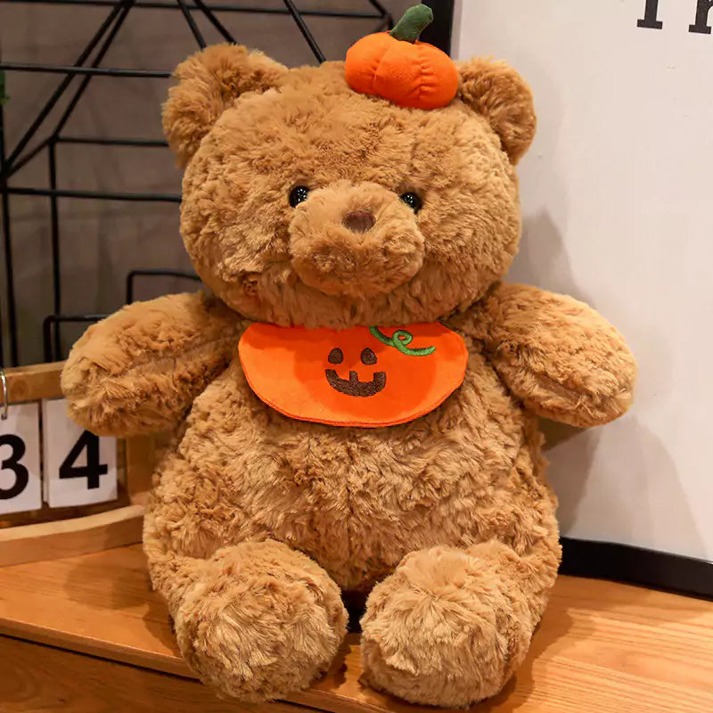 Pumpkin Bear Plush Toy Halloween Gift for Kids