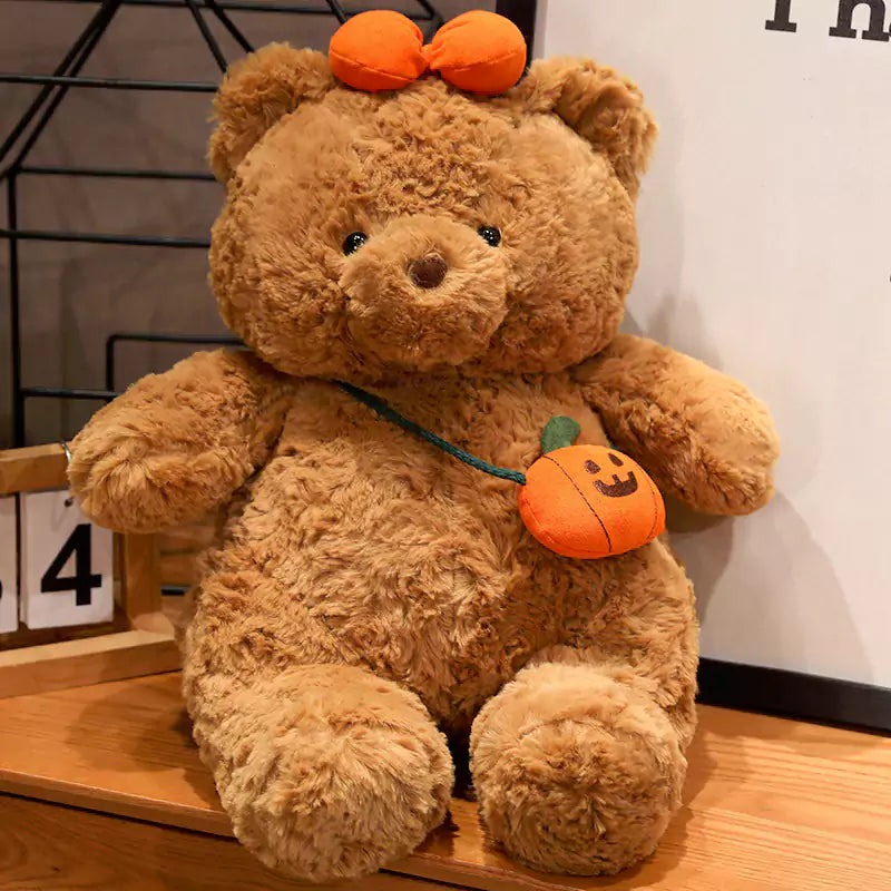 Peluche de oso de calabaza, regalo de Halloween para niños