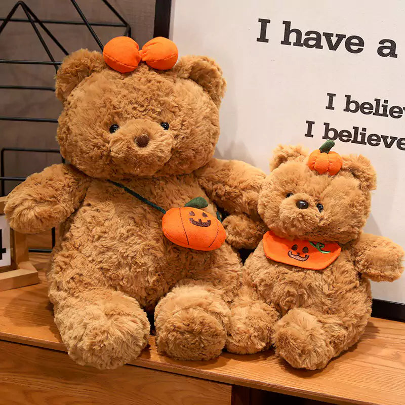 Pumpkin Bear Plush Toy Halloween Gift for Kids