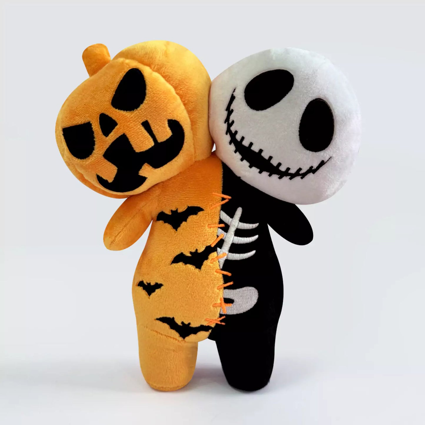 Calavera de calabaza, juguete de peluche, regalo de Halloween, fantasma de murciélago