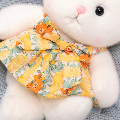Conejo con falda de peluche, regalo de cumpleaños para niños