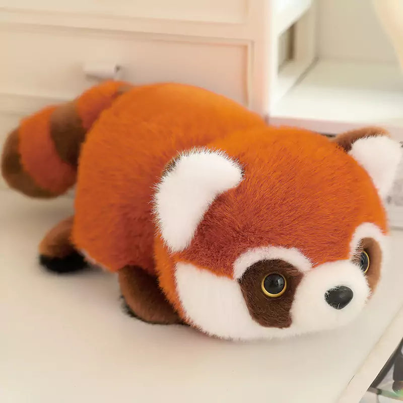 Red Panda Flip Giant Panda Plush Toy Birthday Gift for Kids